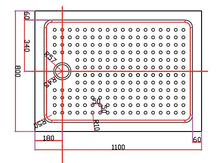 Акриловый поддон CEZARES TRAY-A-AH-110/80-15-W  - Вид №1