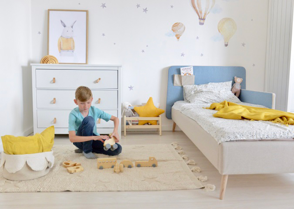 Кровать подростковая Soft бежевая, голубая ELLIPSE ELLIPSE SOFT 351720 Бежевый;голубой Santreyd  - Вид №2