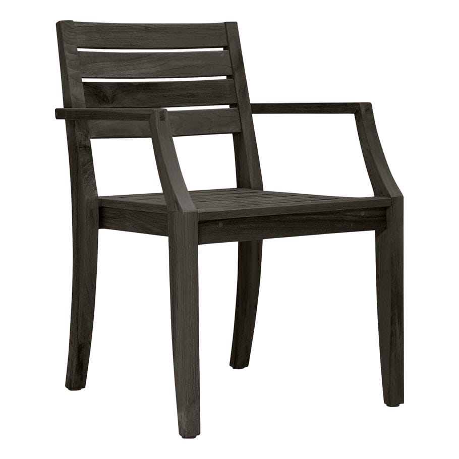 Штабелируемый стул из тикового дерева с подлокотниками JANUS et Cie Relais ARCH-00108647 - Вид №7