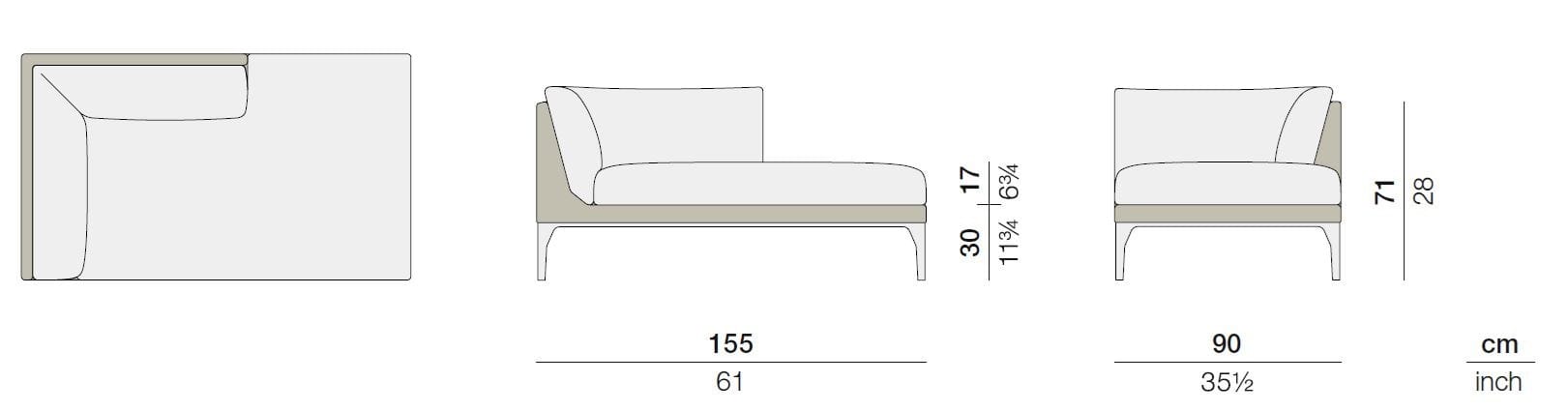 Ткань сад Dormeuse DEDON MU ARCH-00112106 - Вид №2