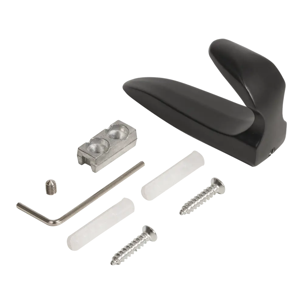 Крючок мебельный Ajax MB-LM/K-002 цвет черный STLM-2144553 - Вид №2