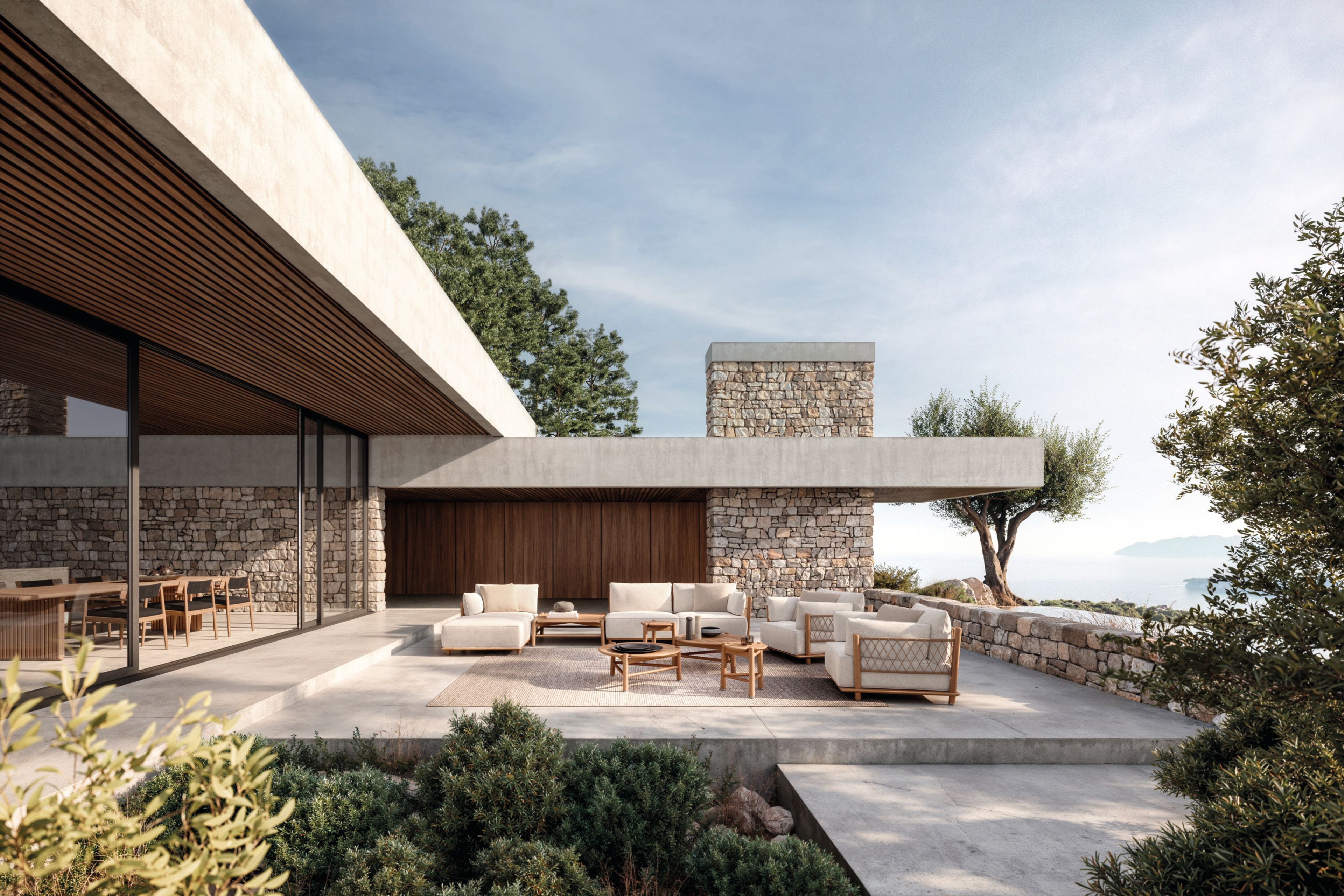 Круглый стол из тикового дерева Gloster Salina ARCH-00024575 - Вид №2