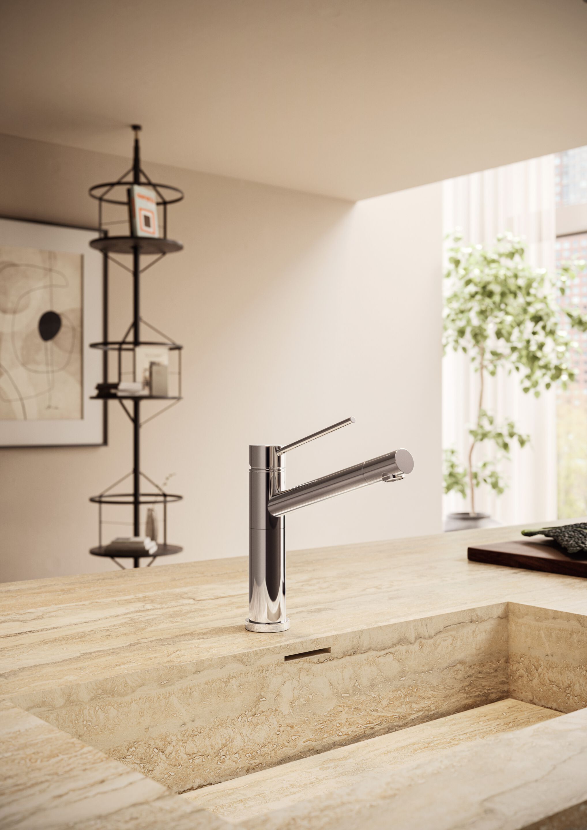 Смеситель для кухни с одним отверстием и поворотным изливом Newform X-TREND KITCHEN ARCH-00097647 - Вид №1
