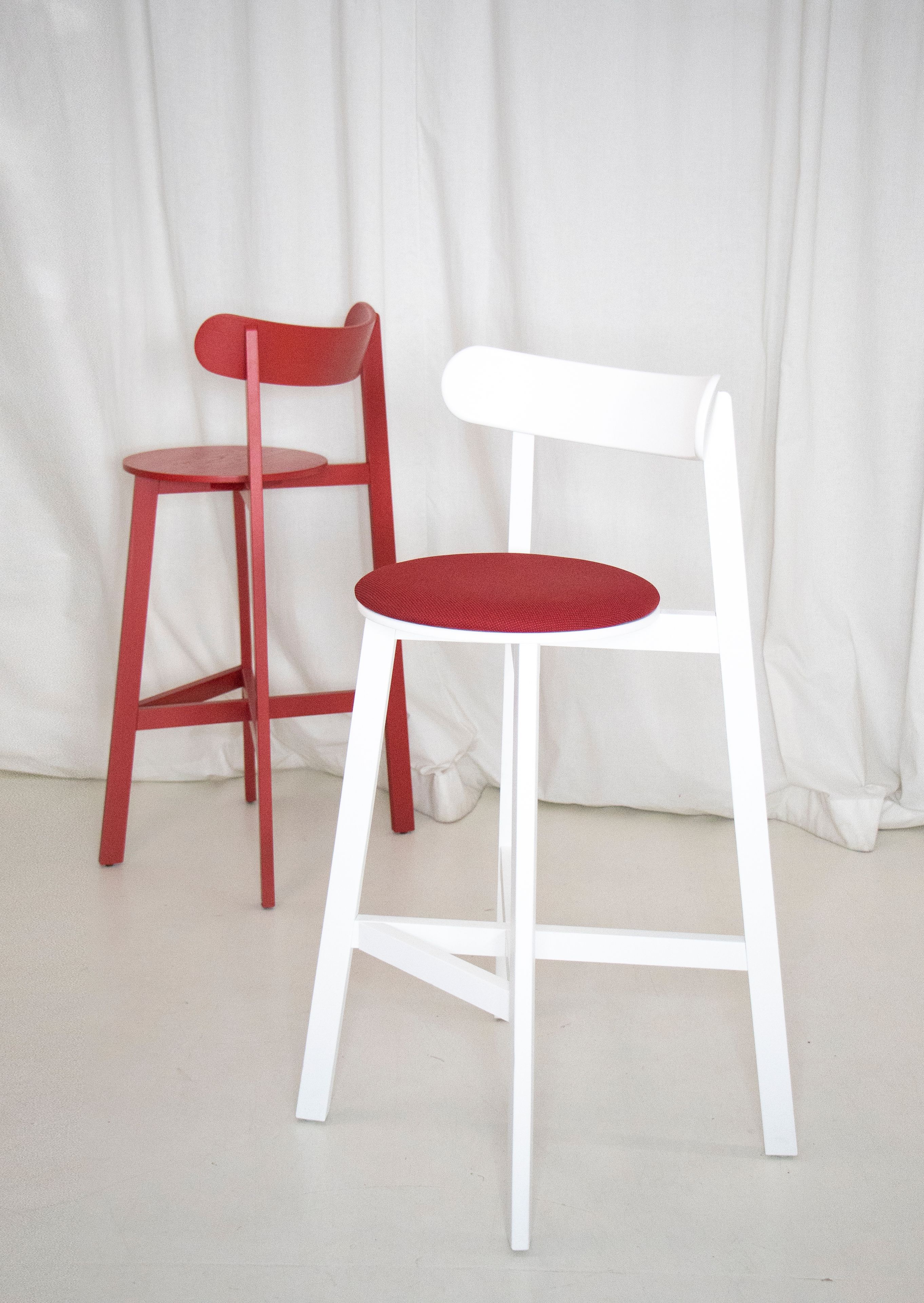 Высокий деревянный барный стул Branca Lisboa Roda ARCH-00051709 - Вид №4