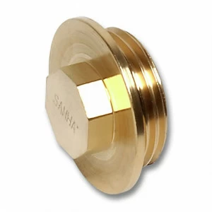 2751112R SANHA 751 соед.для шлангов, латунь, заглушка 11/2 мм