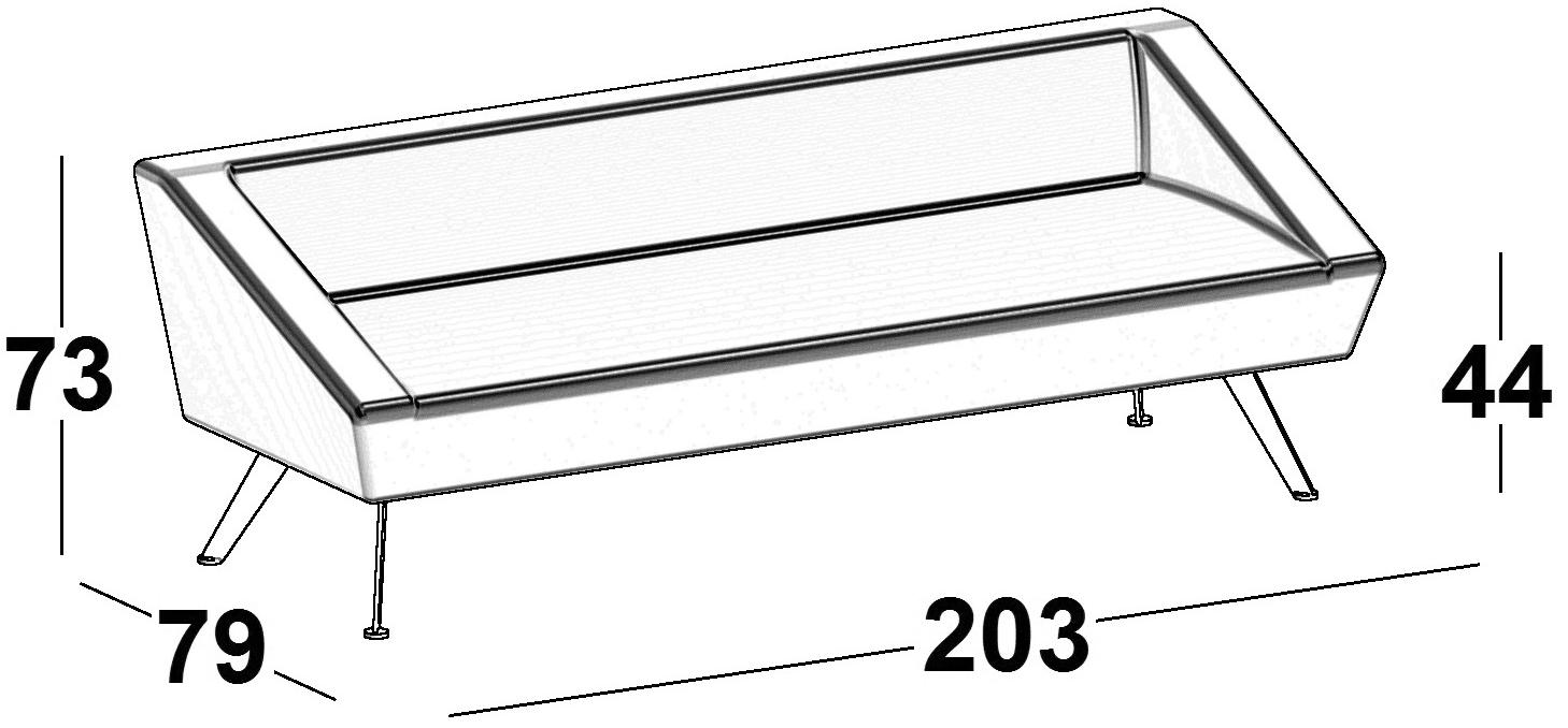 Luxy 3-х местный кожаный диван Amarcord sun-id-1484154 - Вид №2
