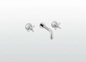 RUBINETTERIE STELLA Смеситель для умывальника настенный на 3 отверстия Roma