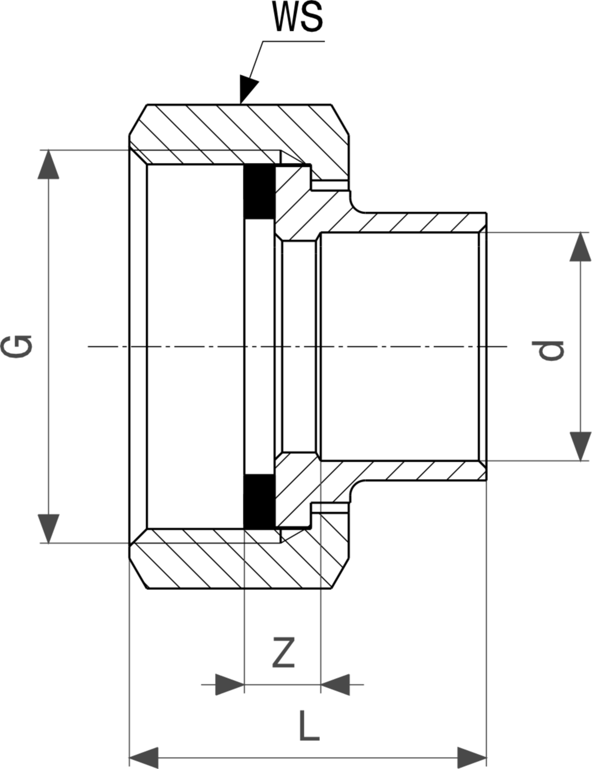 288 389 Модель 94359 Трубопроводные системы  Фитинги для пайки  Резьбовые соединения Santreyd  - Вид №3