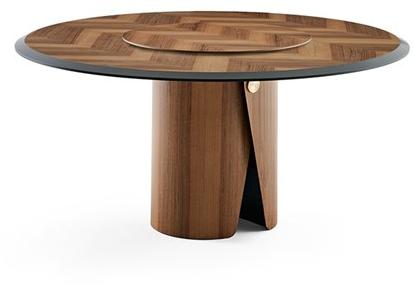 Gallotti&Radice Круглый деревянный стол sun-id-1483277 - Вид №2