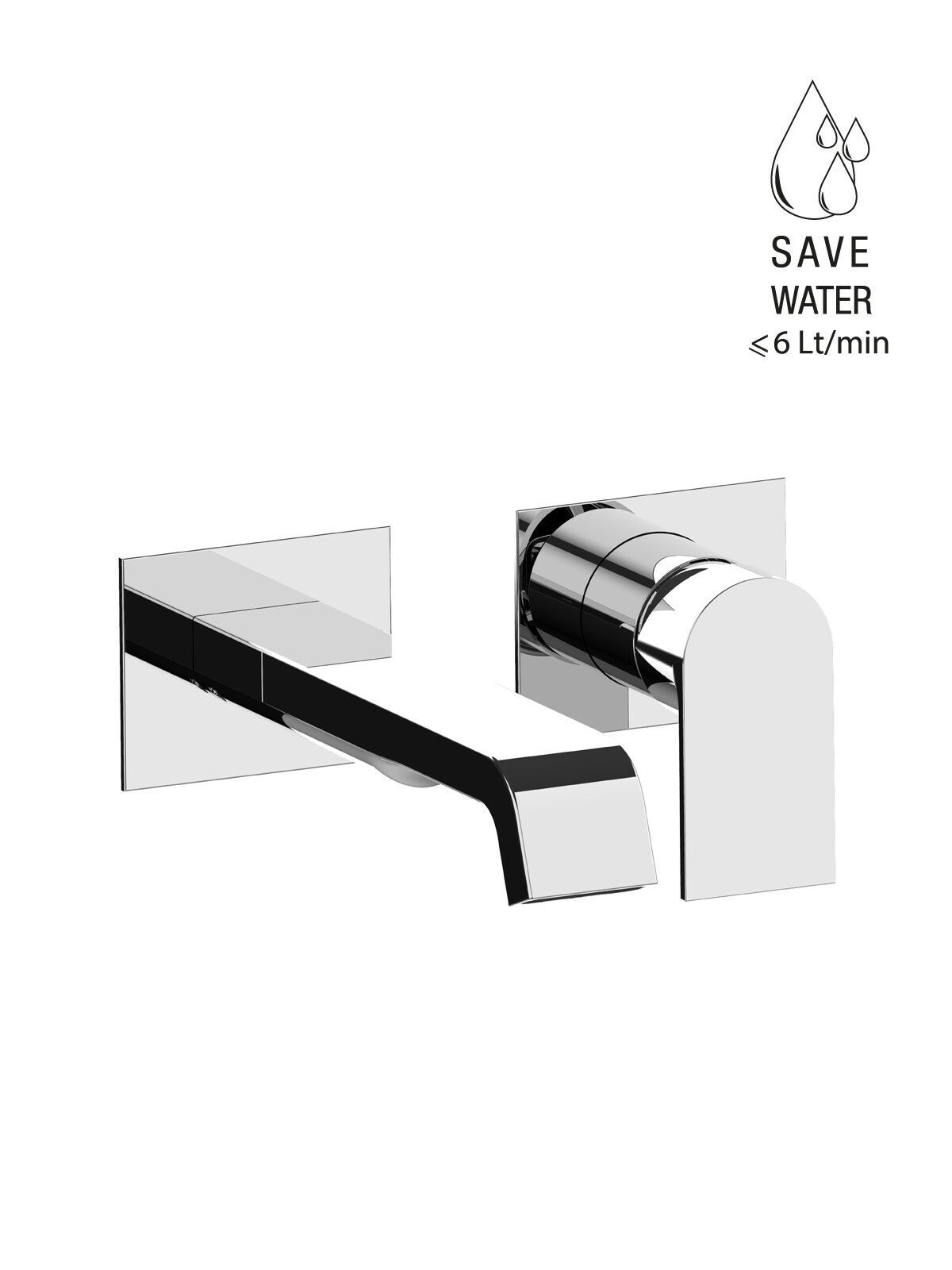 Однорычажный настенный смеситель для раковины Rubinetterie Frattini Птолемей ARCH-00139811 - Вид №10