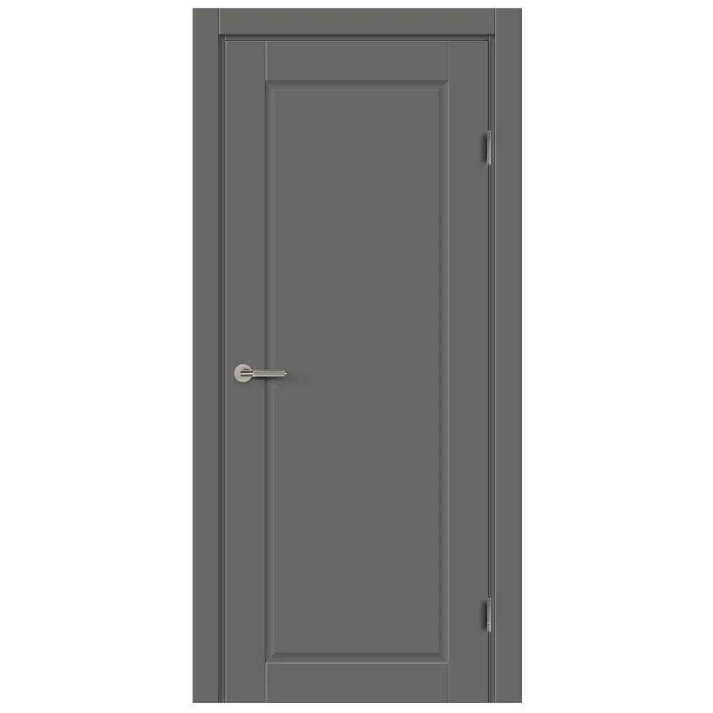 Комплект двери Пьемонт глухая 80x200 см Hardflex цвет стиппл грей с добором 100 мм МАРИО РИОЛИ STLM-2186941