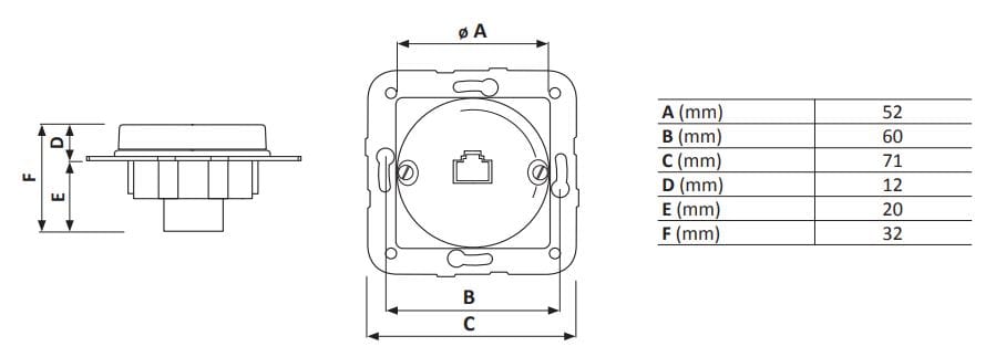 Гнездо данных GI Gambarelli Arreda Tonda ARCH-00007234 - Вид №1