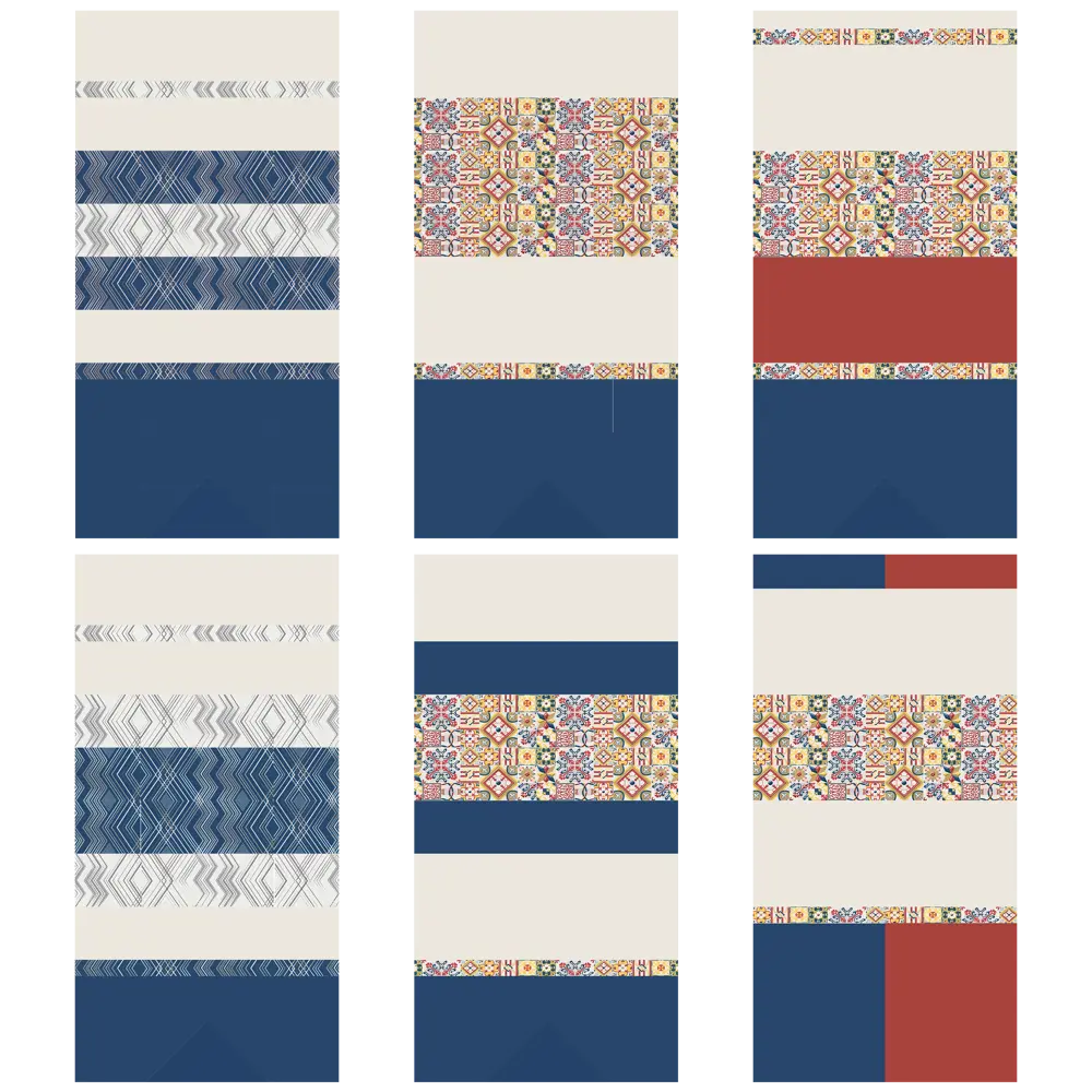 Плитка настенная Festa Indigo 20.1х50.5 1.52 м² цвет синий Azori STLM-2197018 - Вид №5