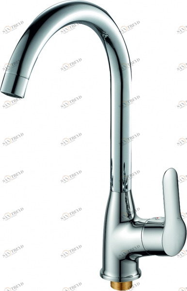 Смеситель для кухни Rush Crete CR3535-22 с высоким поворотным изливом, хром 115231