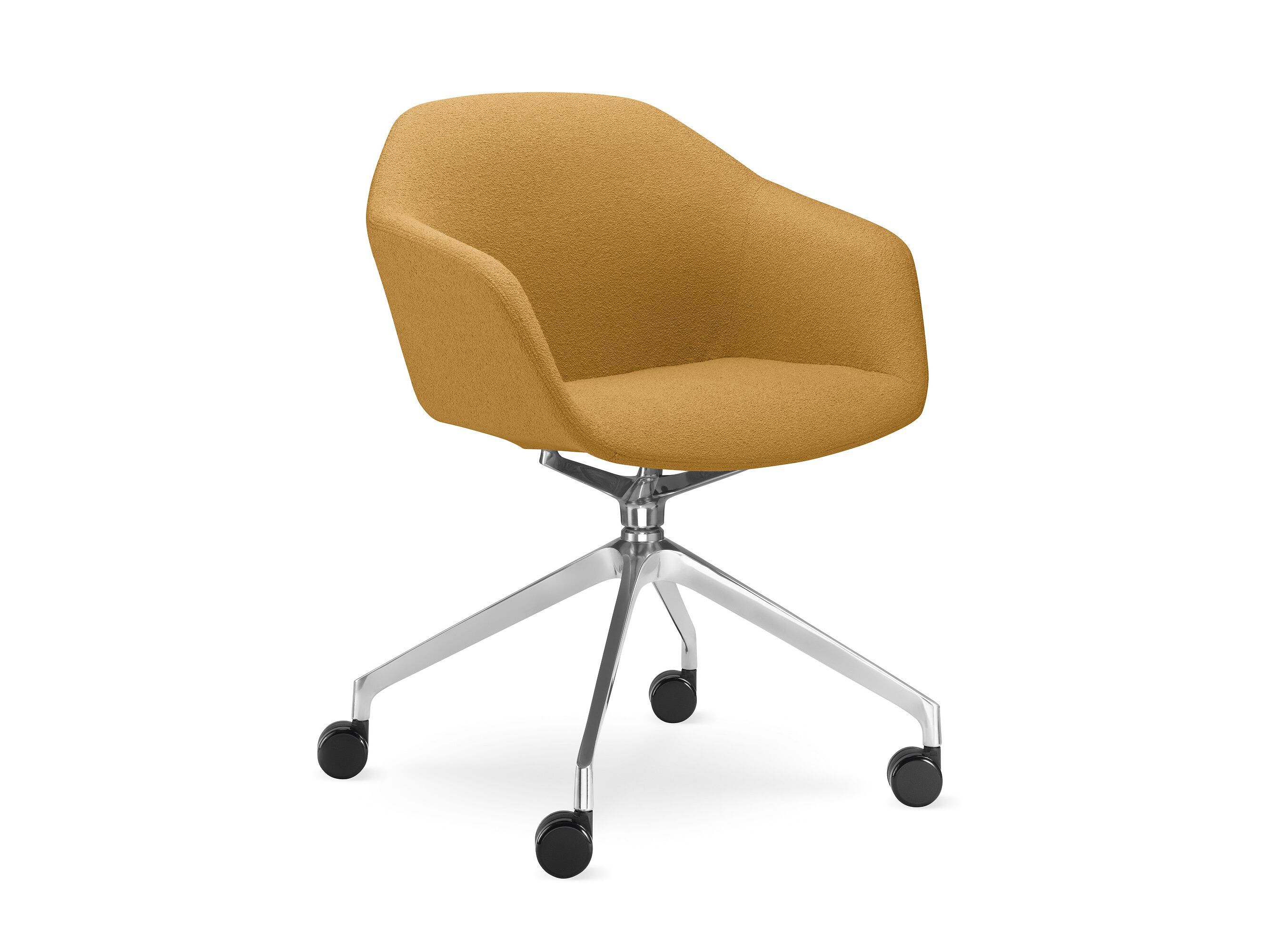 Тканевый поворотный стул с колесами LD Seating Riva ARCH-00045952