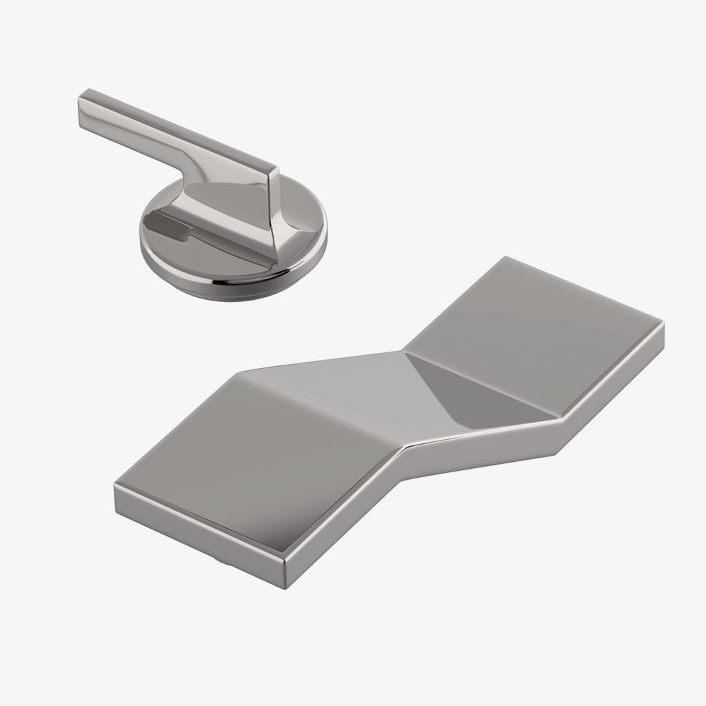 FMLS10 Низкопрофильный смеситель для унитаза с тремя отверстиями для опалубки и металлическими ручками Waterworks Formwork - Вид №1