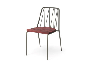 Стул из стали и дерева