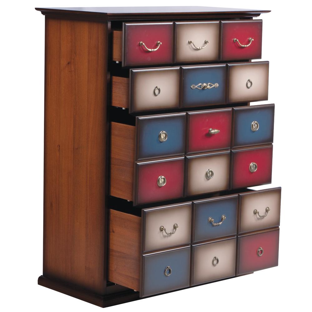 11400 Комод Пандора 4 Орех Mix BOGACHO 4627138194515 - Вид №1