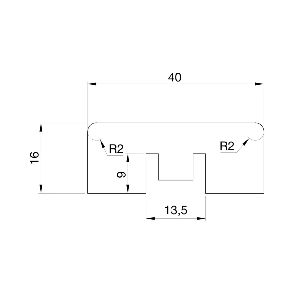 Рейка МДФ 2700x16x40 мм цвет белый эмалит VELLDORIS STLM-2132715 - Вид №3