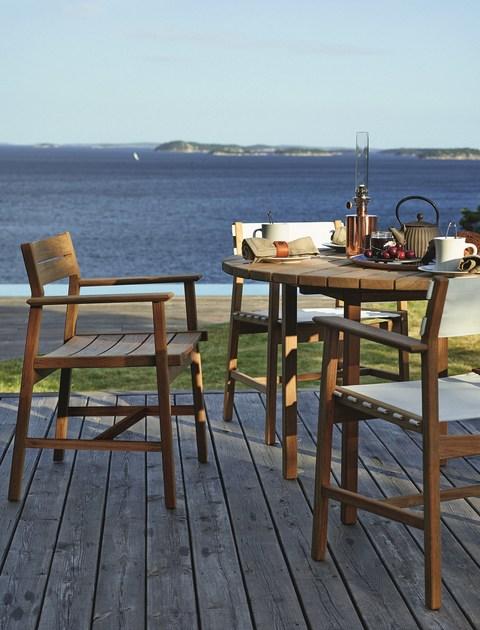 Skargaarden Круглый садовый стол из тика Djurö sun-id-1446905 - Вид №3