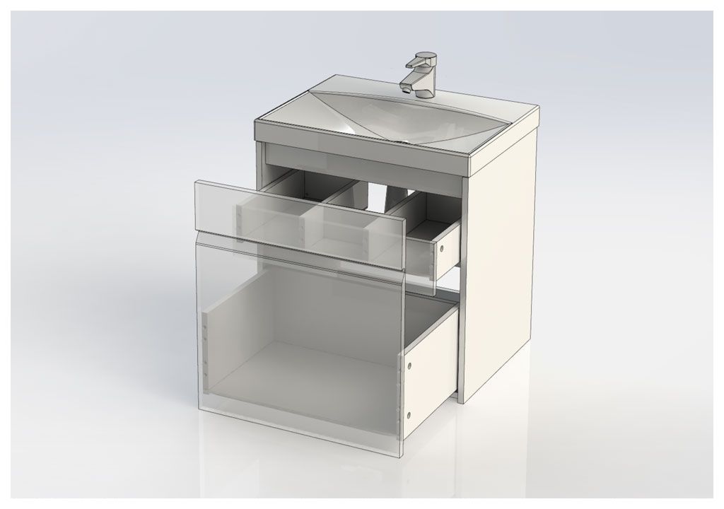 Тумба под раковину Aquanet Палермо 60 белый sun-id-275423 - Вид №4