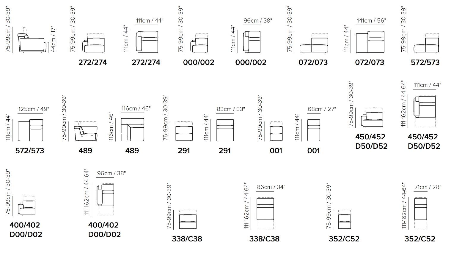 3-местный кожаный диван с откидывающейся спинкой Natuzzi Italia IAGO ARCH-00067871 - Вид №7
