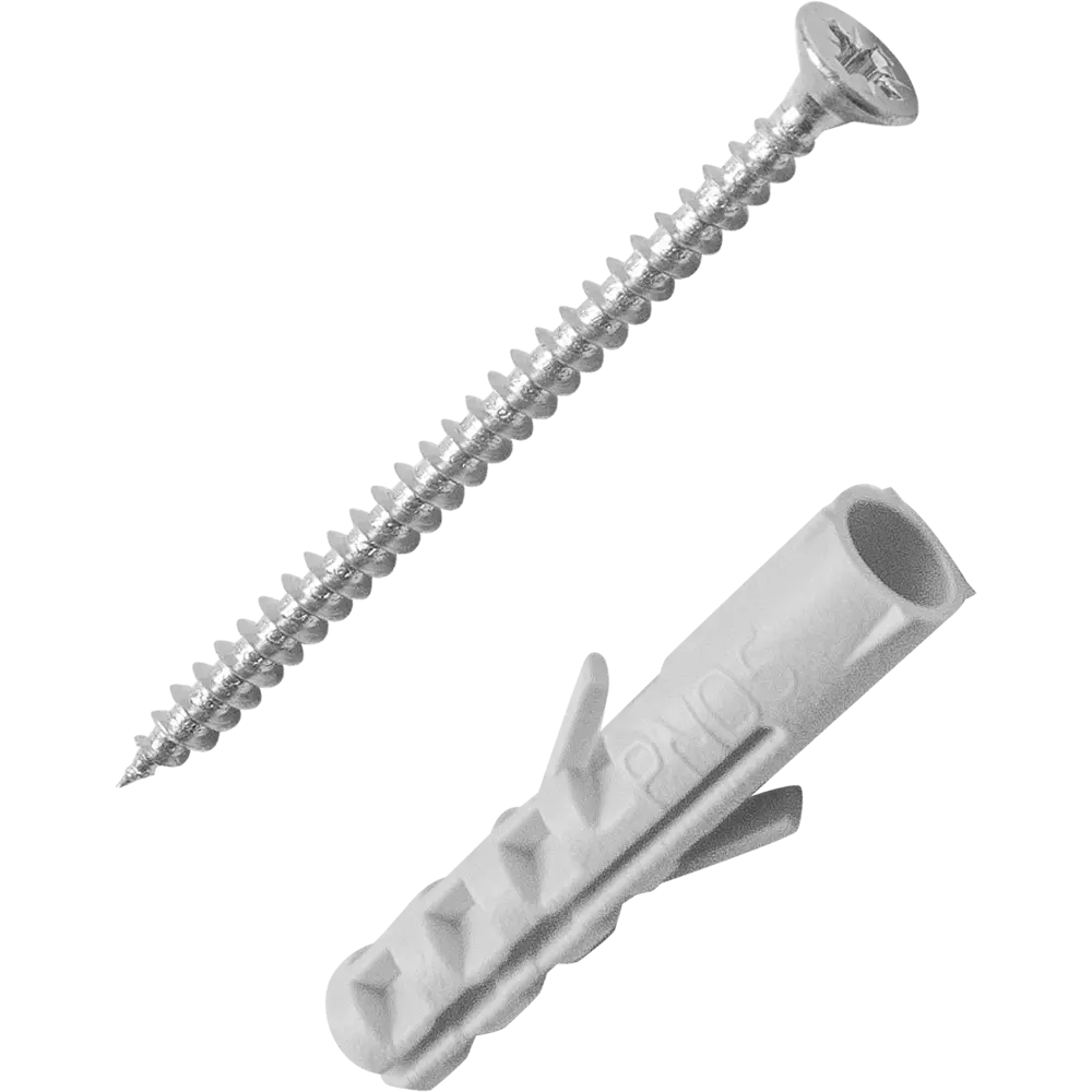 Дюбели потайные STANDERS PND 5х25 мм с шурупами для бетона и кирпича, 200 шт 83387759 STLM-0040712