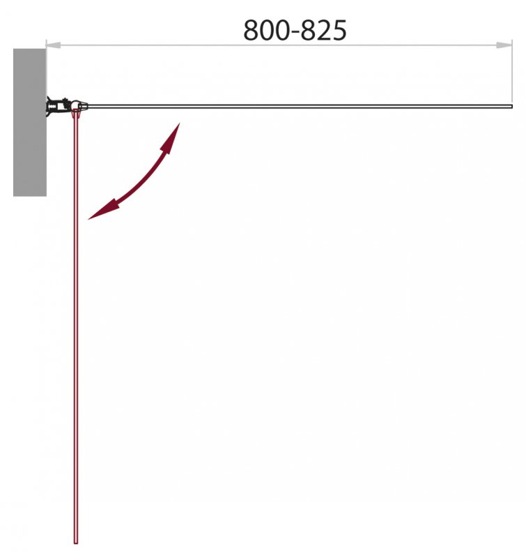 SELA-V-1-80/140-C-Cr Душевое ограждения на борт вынны BELBAGNO Китай  - Вид №1