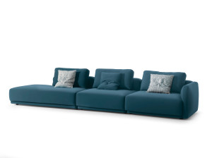 Съемный модульный диван из ткани