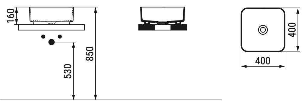 Керамическая квадратная столешница Ceramica Dolomite Noemi ARCH-00139008 - Вид №7