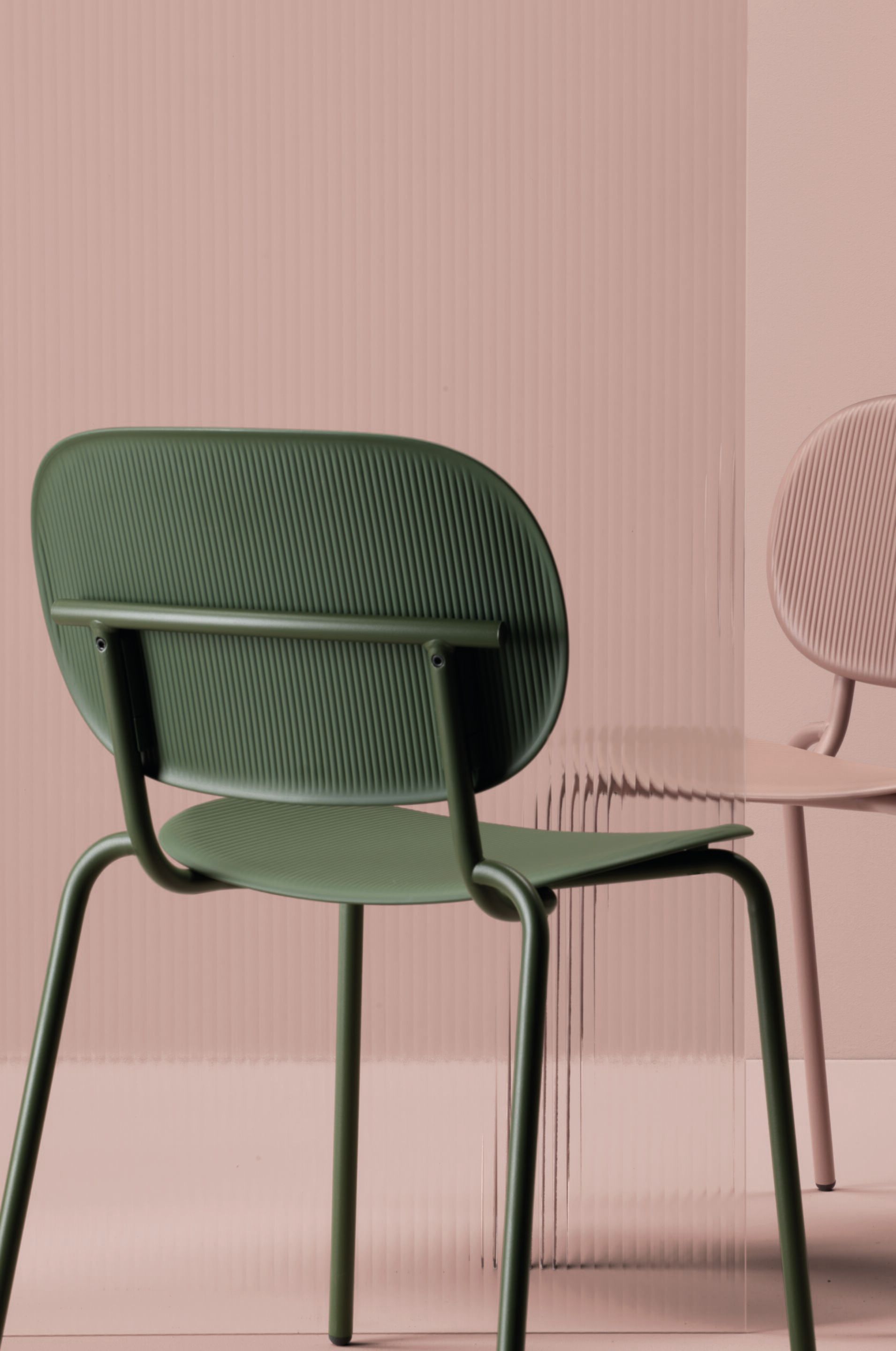 Восстановленный стул инженерного пластика со стальной рамой S-CAB Si-Si ARCH-00032605 - Вид №13