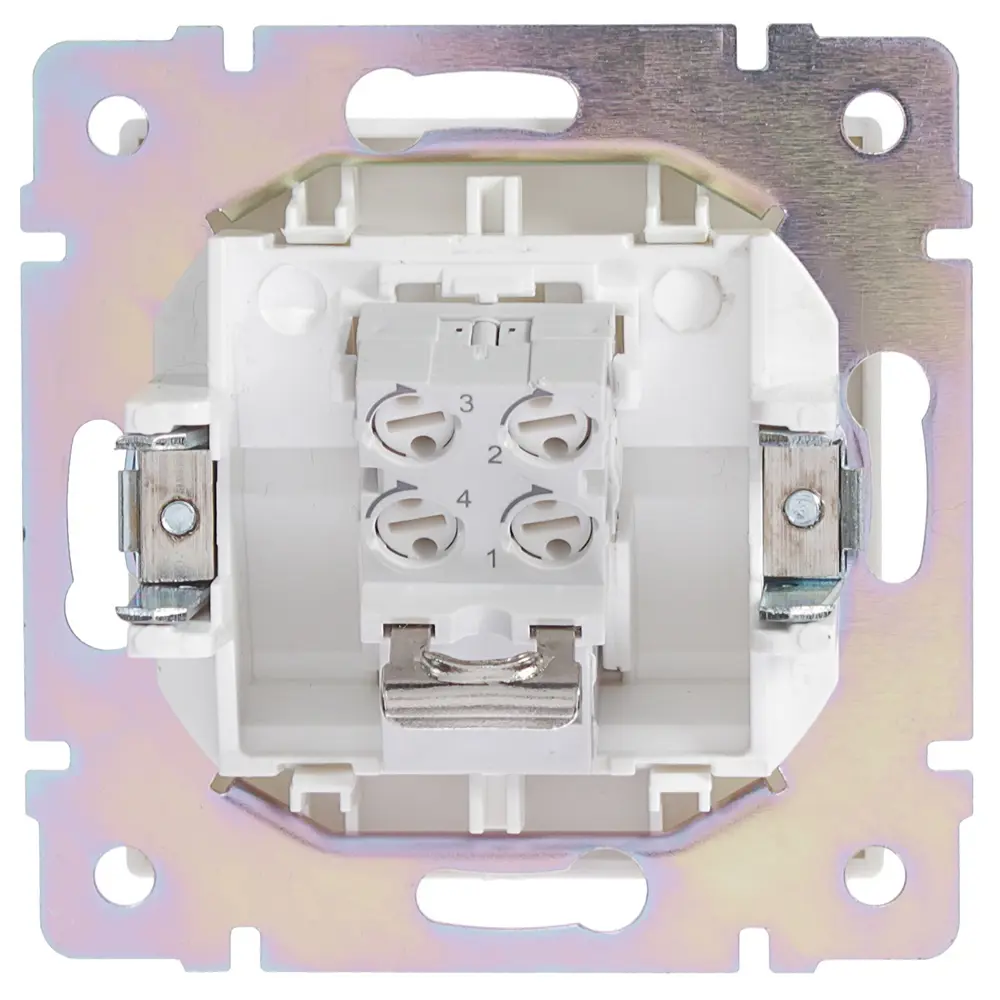 Телефонная розетка встраиваемая Werkel RJ11, цвет белый Встраиваемые механизмы STLM-2154625 - Вид №3