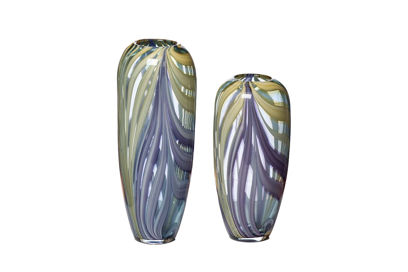 Ваза стеклянная фиолетовая 30 см от Garda Decor GARDA DECOR - 033975 Фиолетовый  - Вид №1