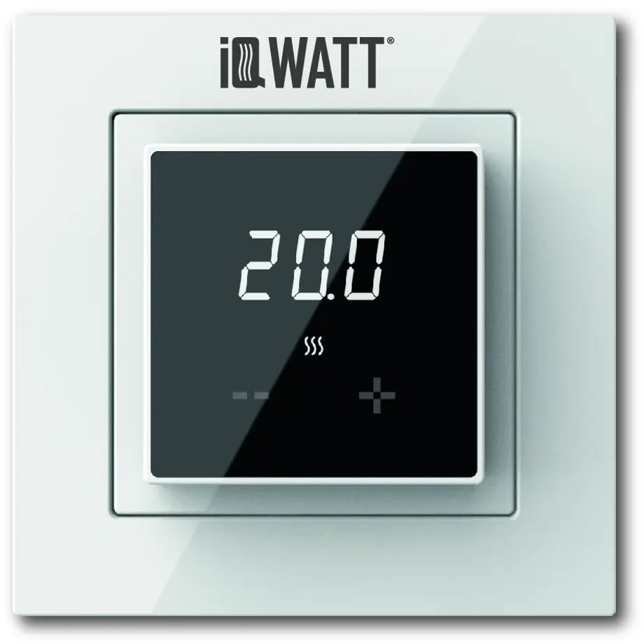 90535309 Терморегулятор для теплого пола Iqwatt D электронный цвет бело-черный STLM-0942967