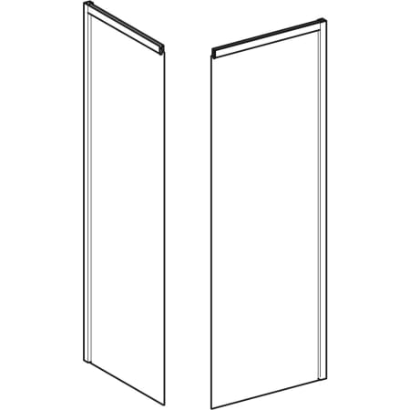 558.309.00.1 Задний элемент Porsgrund Showerama 10-5 Geberit  - Вид №1
