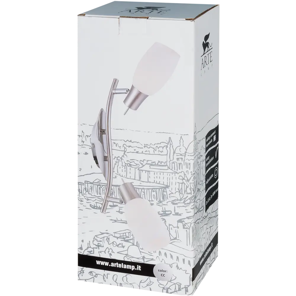Спот Vola 2 лампы 4 м² цвет хром 82103039 STLM-2174796 Arte Lamp  - Вид №6