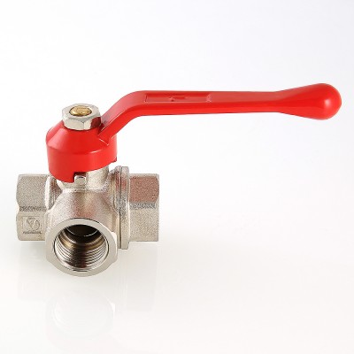 VT.360.N.04 Кран шаровой трехходовой, тип L Valtec 1/2"  - Вид №8