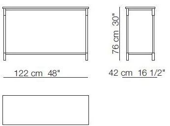 arflex Прямоугольная консоль из мрамора Match sun-id-1428123 - Вид №5