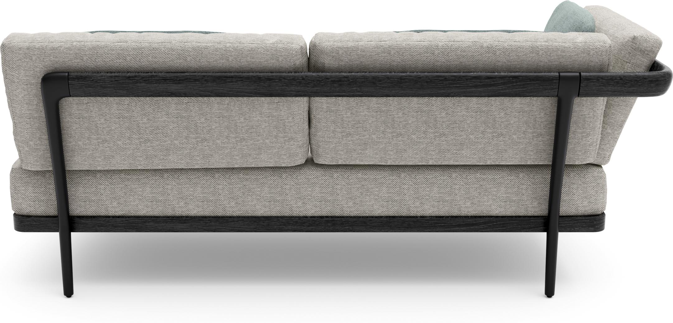 Правое угловое двойное сиденье лава teak nero Manutti Flex MNST516 - Вид №1