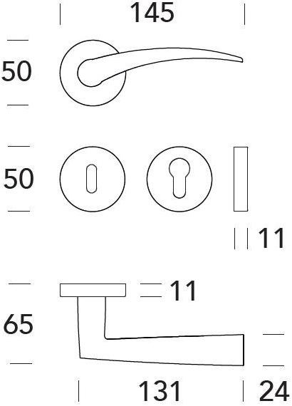 Reguitti Ручка из латуни на розетке Apri A121mr81635 - Вид №2