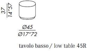 Meridiani Низкий круглый журнальный столик из полимекс® sun-id-1481119 - Вид №3