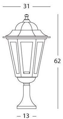 SOVIL Фонарный столб из литого под давлением алюминия Geko 573  - Вид №2