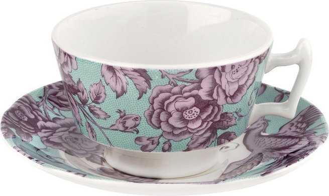 10639469 Spode Набор чашек чайных с блюдцем Spode "Кингслей", 200мл, 2шт (морская волна) Фаянс 