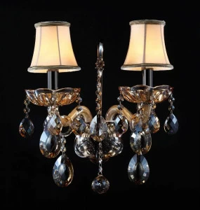 Бра Crystal Lux Siena AP2 CRYSTAL LUX  077525 Коричневый;прозрачный