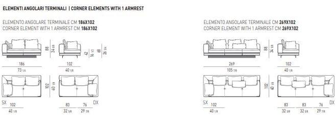 Minotti Секционный кожаный диван Connery sun-id-1360756 - Вид №24