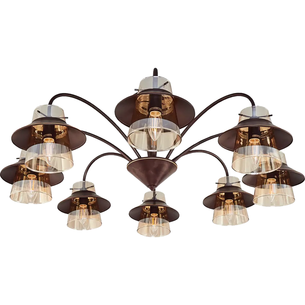 Люстра «Gavana» 590/8PL 8хЕ14х40 Вт цвет коричневый Escada STLM-2081765