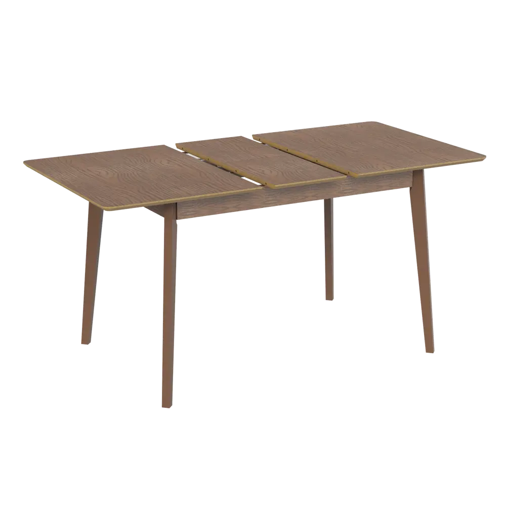 Стол обеденный Монреаль Т2 раскладной 120-150x77x120 см прямоугольник МДФ цвет орех Santreyd STLM-2020686 - Вид №2