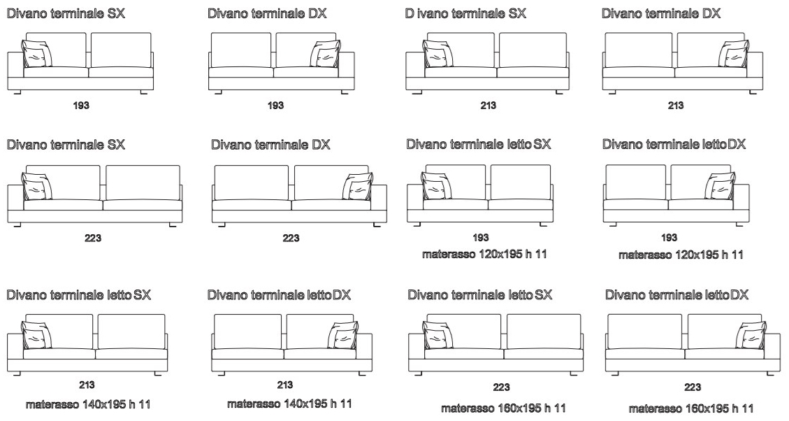 Former In Italia Модульный угловой диван из ткани Fellini sun-id-1375913 - Вид №9
