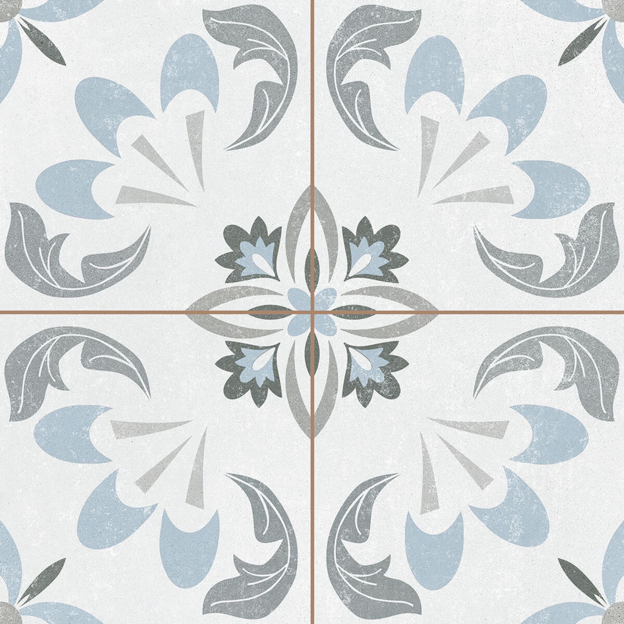 83763010 Плитка Sixties 45x45 см 1 м² цвет серый timeless Santreyd