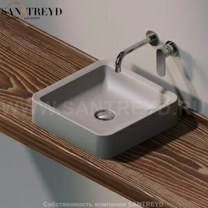 NL40A1019 Накладная раковина под столешницу  квадратная Ceramica Flaminia Nile